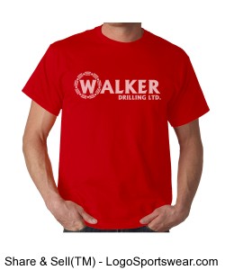 Red T-Shirt with Back Design Zoom